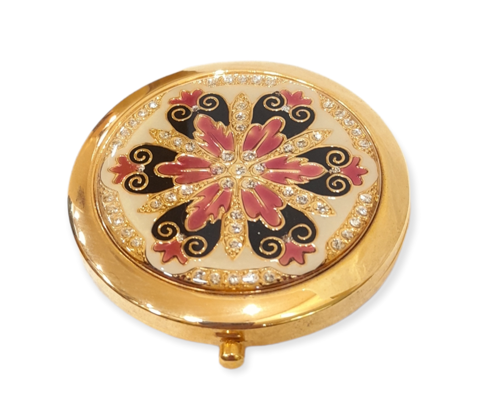 Lovely Vintage Chokin Japanese Gold & Silver Plated Compact Mirror Dam –  The Vintage Compact Shop